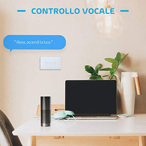 meross Wifi Smart Interruttore Parete Italiana Intelligente, 1/2/3 Gang...
