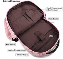 Carica l&#39;immagine nel visualizzatore di Gallery, Zaino Unicorno Zaini Ragazza Bambina Backpack Set per la Scuola 1-rosa