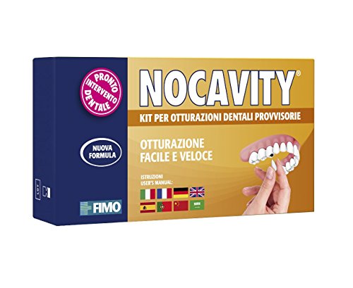 Nocavity NUOVA FORMULA Kit per Otturazioni Dentali Provvisorie. Isola la...