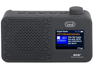 Trevi Dab 795 R Radio con Ricevitore Digitale Dab/Dab+ e Fm Rds, Nero