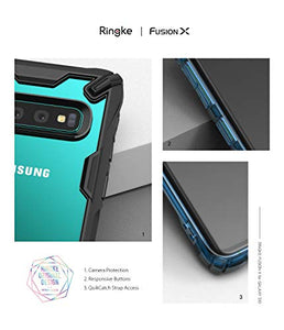 Ringke Fusion-X Custodia Compatibile con Galaxy S10 (6.1"), [Difesa Black - Ilgrandebazar