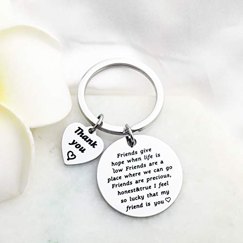 Portachiavi A Forma Di Cuore Con Incisione Sull'amicizia – Regalo Originale Per Amici, Colleghi, Donne E Uomini