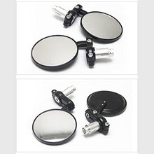 Carica l&#39;immagine nel visualizzatore di Gallery, KKmoon 22mm Black Motorcycle Round 7/8&quot;Bar End Rearview Side Specchi per... - Ilgrandebazar