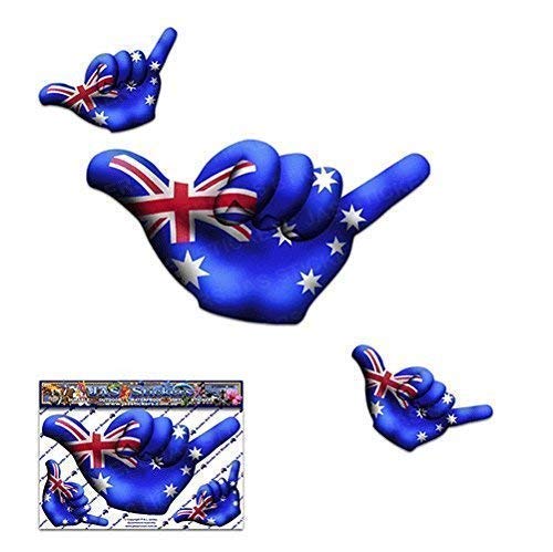 Piccola bandiera AUSTRALIA HANG LOOSE decalcomanie adesivi per auto... - Ilgrandebazar