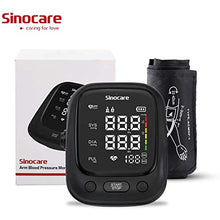 Carica l'immagine nel visualizzatore di Gallery, Misuratore di Pressione da Braccio Sinocare, Sfigmomanometro Elettronico con Bracciale Grande Regolabile 22-42cm, Modalità per due - Apparecchio Automatico per Misurare la Pressione Sanguigna a Casa