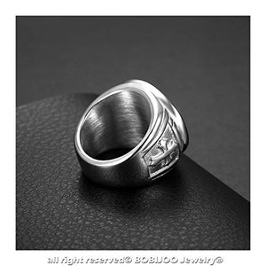 BOBIJOO JEWELRY - Anello Uomo di San Michele Arcangelo Protezione in... - Ilgrandebazar