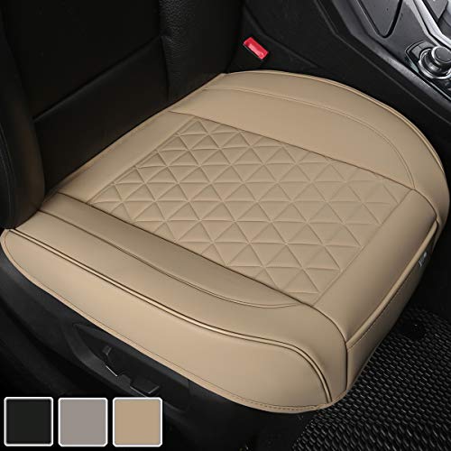 Black Panther Coprisedile Anteriore Auto in Pelle PU Universale 1 Pezzo Beige