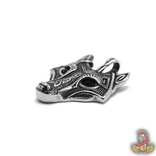 Carica l&#39;immagine nel visualizzatore di Gallery, BaviPower - Collana in pelle intrecciata con ciondolo a forma di testa di... - Ilgrandebazar