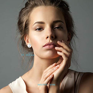 Secret & You - Orecchini da donna di perle d'acqua dolce coltivate bianche... - Ilgrandebazar