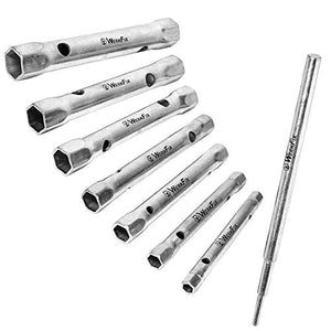WERKFIX Set 7 Chiavi a Tubo da 6/7, 8/9, 10/11, 12/13, 14/15, 16/17, 18/19... - Ilgrandebazar