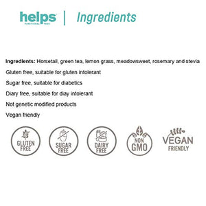 HELPS INFUSI - Detox e infuso diuretico a base di equiseto, tè verde, limone...