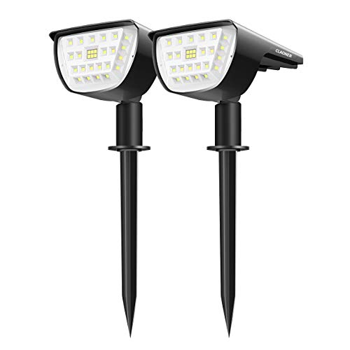 Claoner 32 LED Luci Solari Esterno, Lampade Giardino Impermeable IP65...