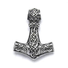 Carica l&#39;immagine nel visualizzatore di Gallery, BaviPower Mjolnir - Collana con ciondolo a forma di martello Thor, con... - Ilgrandebazar