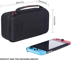 Bestico Custodia per Nintendo Switch, Case da viaggio con 10 supporti per...