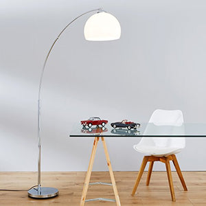 Brilliant Vessa E27 LED Cromo, Bianco illuminazione da pavimento - Ilgrandebazar