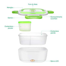 Carica l&#39;immagine nel visualizzatore di Gallery, YISSVIC Scaldavivande Portavivande Elettrico Lunch Box Portatile Plastica... - Ilgrandebazar
