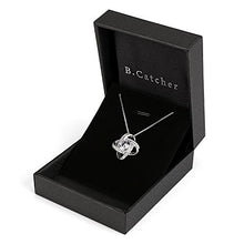 Carica l&#39;immagine nel visualizzatore di Gallery, B.Catcher Collana con pendenti gemelli in zircone cubico ed argento 925 - Ilgrandebazar