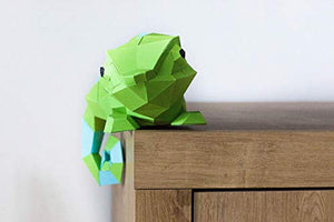 Kit camaleonte NUOVO PUZZLE 3D MODERNO di assemblarsi per la decorazione... - Ilgrandebazar