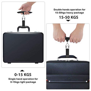 Newdora Bilancia Digitale Pesa Valigia da Viaggio 50kg/110lb, pesa...