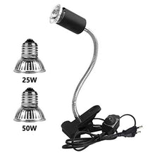 Carica l&#39;immagine nel visualizzatore di Gallery, LEDGLE Lampada Tartarughe Acqua, UVA UVB Riscaldante, 25W+50W