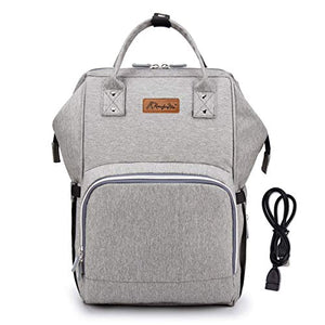 Borsa Fasciatoio Neonato Multifunzione, Zaino Passeggino Grey