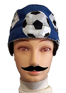 Cappelli chirurgico, palloni da calcio blu. Per uomo a pelo corto,... - Ilgrandebazar