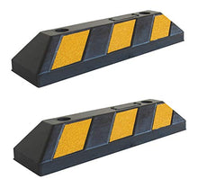 Carica l&#39;immagine nel visualizzatore di Gallery, SNS SAFETY LTD Fermaruota in Gomma, per Parcheggi e Garages, Nero e Giallo,... - Ilgrandebazar