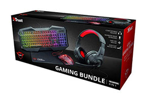 Trust Gaming GXT 1180RW USB, Kit Cuffie, Tappetino Antiscivolo, Tastiera...