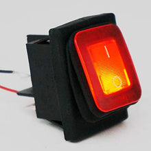 Carica l'immagine nel visualizzatore di Gallery, Taiss/2Pz Impermeabile 16A 250V 20A 125V 4 Pin 2 Posizioni ON/OFF DPST Rosso...