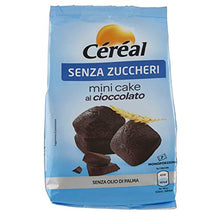 Carica l&#39;immagine nel visualizzatore di Gallery, Céréal Mini Cake SENZA ZUCCHERO con Cioccolato UTZ, merendine dolci senza...