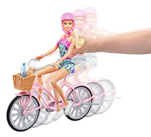 Carica l&#39;immagine nel visualizzatore di Gallery, Barbie- Playset con Bicicletta Bambola Snodata Accessori, Giocattolo per... - Ilgrandebazar