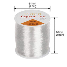 Carica l&#39;immagine nel visualizzatore di Gallery, LUTER 0.8mm Filo/Lenza di Trasparente Elastico per Braccialetti Gioielli...