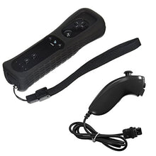 Carica l&#39;immagine nel visualizzatore di Gallery, Tanouve Controller Wii Motion Plus, 2 In 1 Nunchuck Costruito Nero - Ilgrandebazar