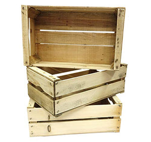 Set n. 3 Cassette in Legno | cm 50x30x18 | per Arredamento Giardino, Stile... - Ilgrandebazar