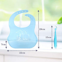 Carica l'immagine nel visualizzatore di Gallery, Bavaglino Silicone, Silicone con Tasca, EJNOY 2pz Bavaglini...