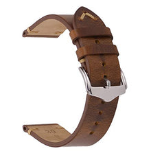 Carica l&#39;immagine nel visualizzatore di Gallery, Cinturini orologi in pelle, APACHE Crazy Horse/Cera 20mm, Olio Marrone Chiaro - Ilgrandebazar