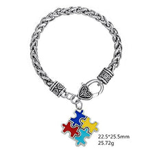 Carica l'immagine nel visualizzatore di Gallery, Skyrim bracciali &amp; braccialetti in lega di zinco smaltata Autism Awareness...