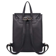 Carica l&#39;immagine nel visualizzatore di Gallery, Miss Lulu Borsa a Tracolla Zaino Casual in Pelle PU Moda Donna (Nero) Nero