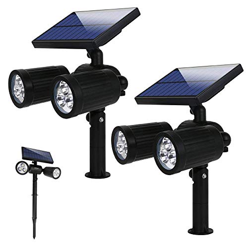 Lampade Solari a led da Esterno 2 in 1, Luci Giardino con 2 2 Pezzi