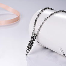 Carica l&#39;immagine nel visualizzatore di Gallery, PROSTEEL Halloween Collana Pendente Cindolo Gotico Scheletro 1. Argento - Ilgrandebazar