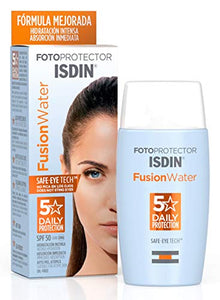 Fotoprotector ISDIN Fusion Water SPF 50 50ml | Fotoprotettore viso per uso... - Ilgrandebazar