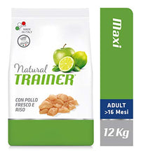 Carica l'immagine nel visualizzatore di Gallery, Trainer Natural Cibo per Cani Maxi Adult Pollo&amp;Riso 12kg Adulto