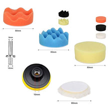 Carica l'immagine nel visualizzatore di Gallery, Hengda 3"/ 80mm Tamponi per lucidatura Kit Auto con Adattatore...