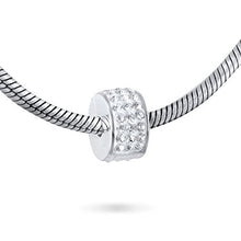 Carica l&#39;immagine nel visualizzatore di Gallery, Andante-Stones Perlina distanziatore Bead Clip Stopper in argento massiccio... - Ilgrandebazar