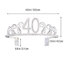 Carica l&#39;immagine nel visualizzatore di Gallery, Rhinestone di cristallo Tiara compleanno Princess Crowns Pettini per... - Ilgrandebazar