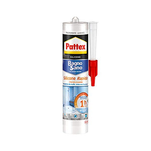 Pattex Bagno Sano Silicone Rapido, silicone trasparente sigillante ad...