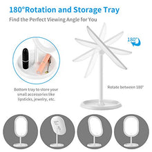 Carica l&#39;immagine nel visualizzatore di Gallery, Aidodo specchio da trucco con luci a LED, portatile e ricaricabile USB...