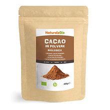 Carica l'immagine nel visualizzatore di Gallery, Cacao Biologico in Polvere 400g. 100% Bio, Naturale e Puro da Fave Crude....