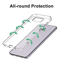 Carica l&#39;immagine nel visualizzatore di Gallery, DOSMUNG Custodia per Samsung Galaxy S8,Trasparente S8