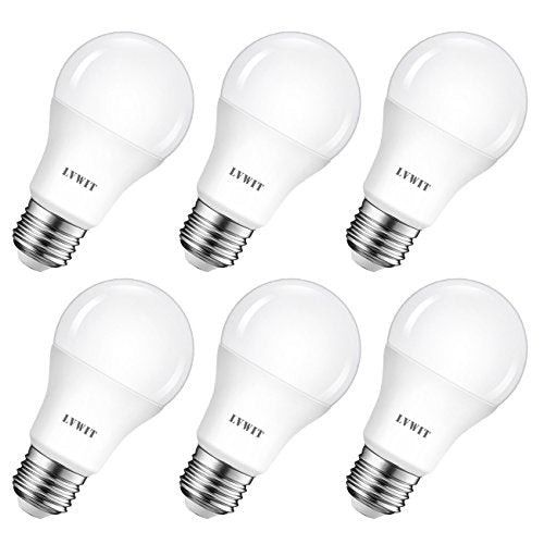 LVWIT Lampadina LED E27 8.5W, Equivalenti a 60W, A60 8.5W 6500K-6 Pezzi - Ilgrandebazar